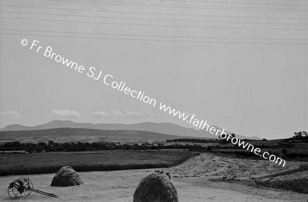 THINGS I SEE FROM THE TRAIN HARVEST TIME IN TIPPERARY SEEN FROM TRAIN BETWEEN EMY?? & JUNCTION